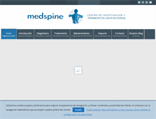 Tablet Screenshot of medspine.es
